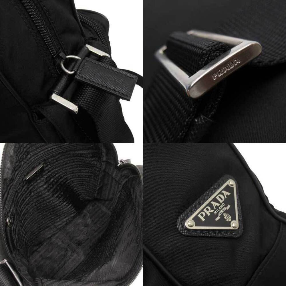 PRADA Crossbody Shoulder Bag Nero Black Nylon - Picture 3 of 3